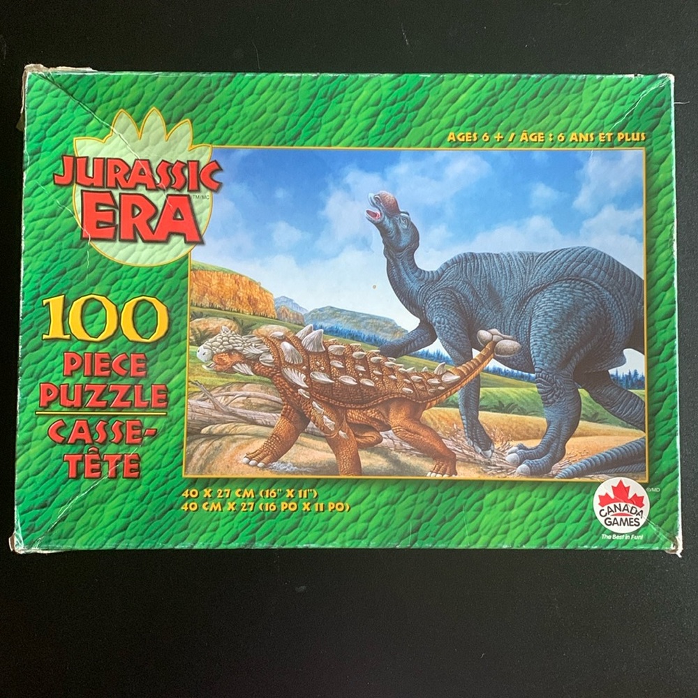 3/10$ Vintage dino puzzle 100